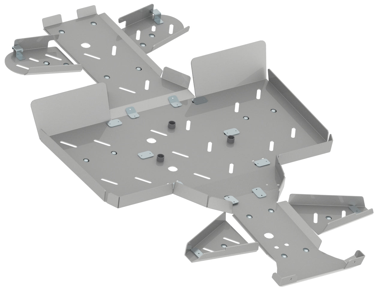 Kit plaques de protection aluminium pour quad 800 (aluminium) – protection châssis complète, robuste et durable