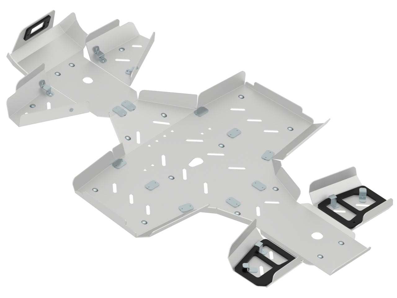 Kit plaques de protection aluminium pour quad MXU 700 (-2019) (aluminium) – protection châssis complète, robuste et durable