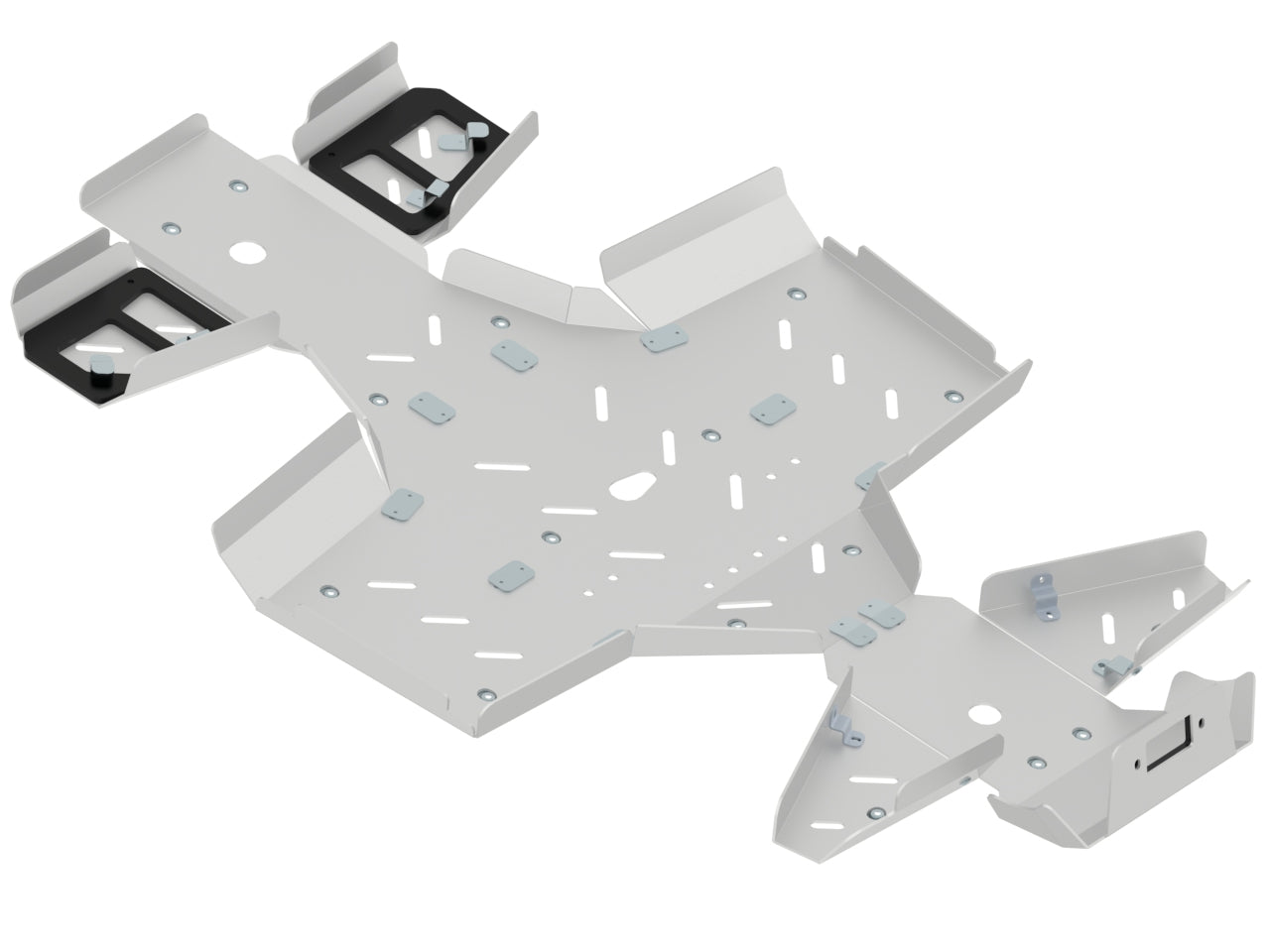 Kit plaques de protection aluminium pour quad MXU 700 (-2019) (aluminium) – protection châssis complète, robuste et durable