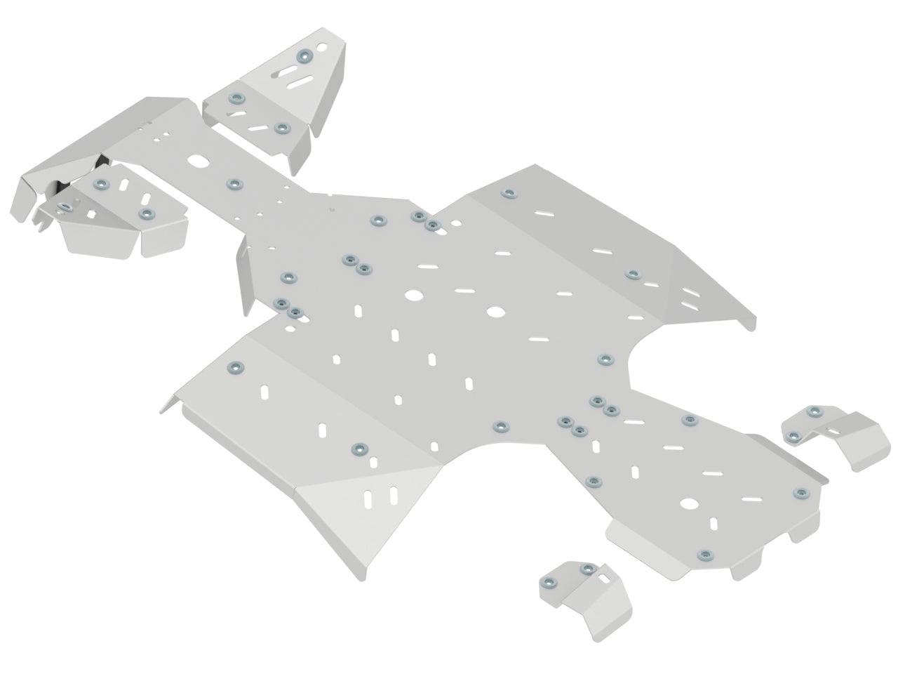 Kit plaques de protection aluminium pour quad CFORCE 1000, CFORCE 1000 Overland, CFORCE 850 (aluminium) – protection châssis complète, robuste et durable
