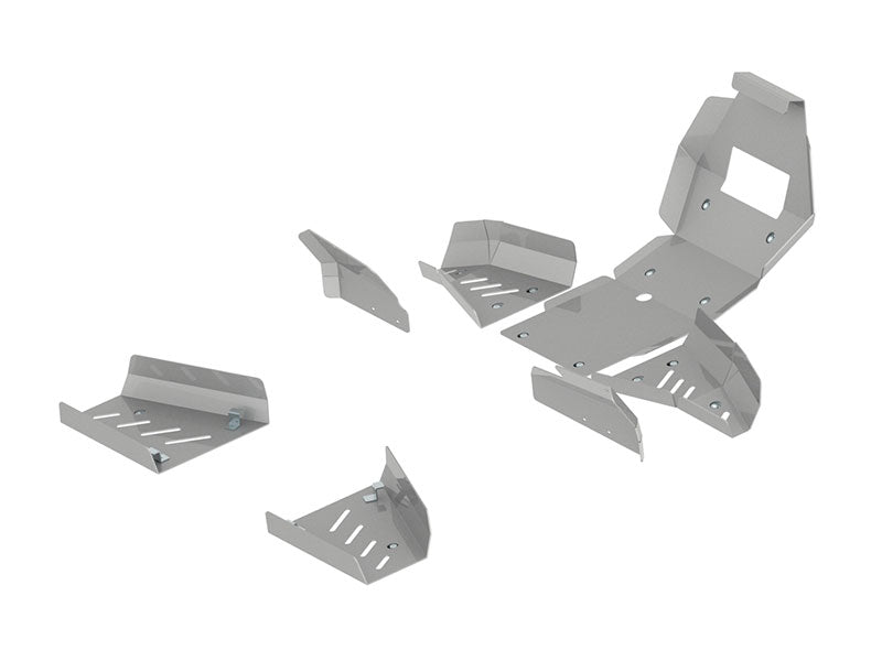 Kit plaques de protection aluminium pour quad Wolverine 700 (aluminium) – protection châssis complète, robuste et durable