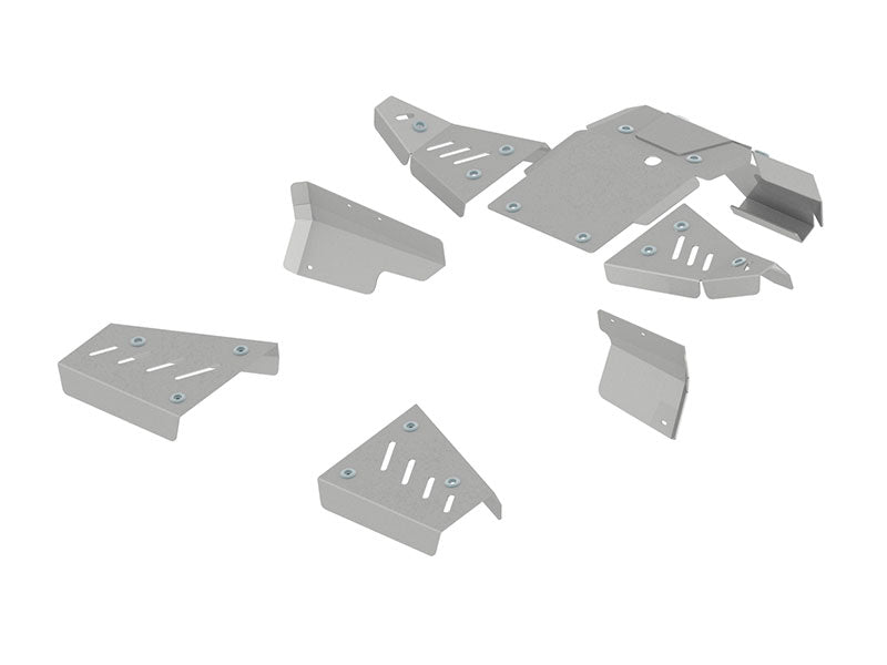 Kit plaques de protection aluminium pour quad Wolverine 700 (aluminium) – protection châssis complète, robuste et durable