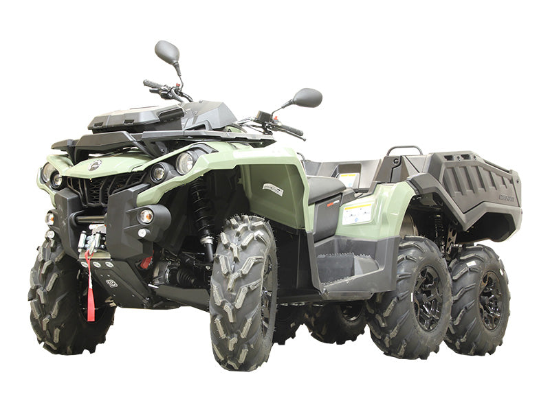 Kit plaques de protection plastique pour quad Outlander 6x6 MAX (2017-2018) (2017-2018) – protection châssis complète, robuste et durable