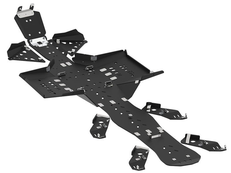 Kit plaques de protection plastique pour quad Outlander 6x6 MAX (2017-2018) (2017-2018) – protection châssis complète, robuste et durable