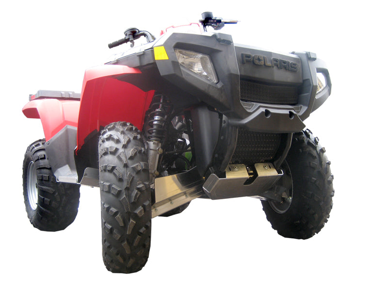Kit plaques de protection aluminium pour quad Sportsman 400 (-2010), Sportsman 500 (-2010) (aluminium) – protection châssis complète, robuste et durable