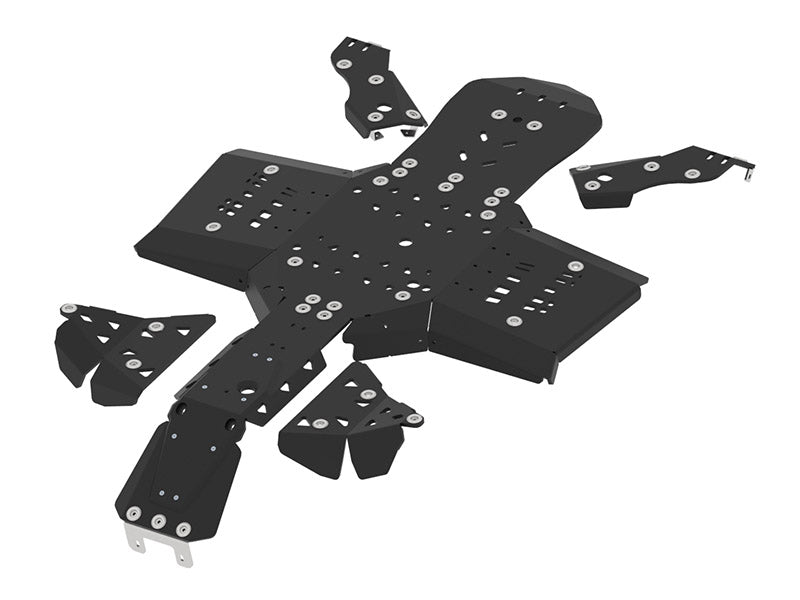 Kit plaques de protection plastique pour quad Outlander G2 650/850/1000 (2019+), Outlander G2 Pro+ 450/570, Outlander X MR 650/850 (2019+), Outlander XXC (2023+) (plastic) – protection châssis complète, robuste et durable