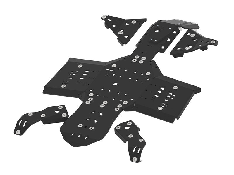 Kit plaques de protection plastique pour quad Outlander G2 650/850/1000 (2019+), Outlander G2 Pro+ 450/570, Outlander X MR 650/850 (2019+), Outlander XXC (2023+) (plastic) – protection châssis complète, robuste et durable