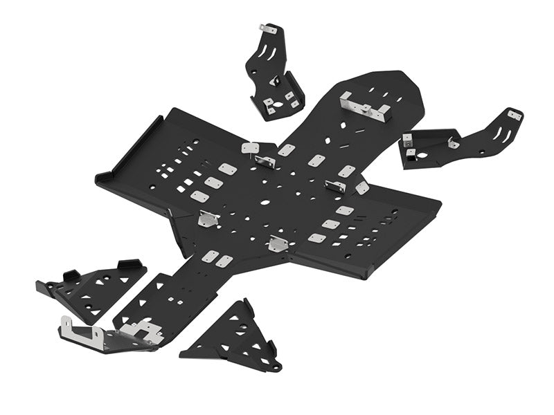 Kit plaques de protection plastique pour quad Outlander G2 650/850/1000 (2019+), Outlander G2 Pro+ 450/570, Outlander X MR 650/850 (2019+), Outlander XXC (2023+) (plastic) – protection châssis complète, robuste et durable