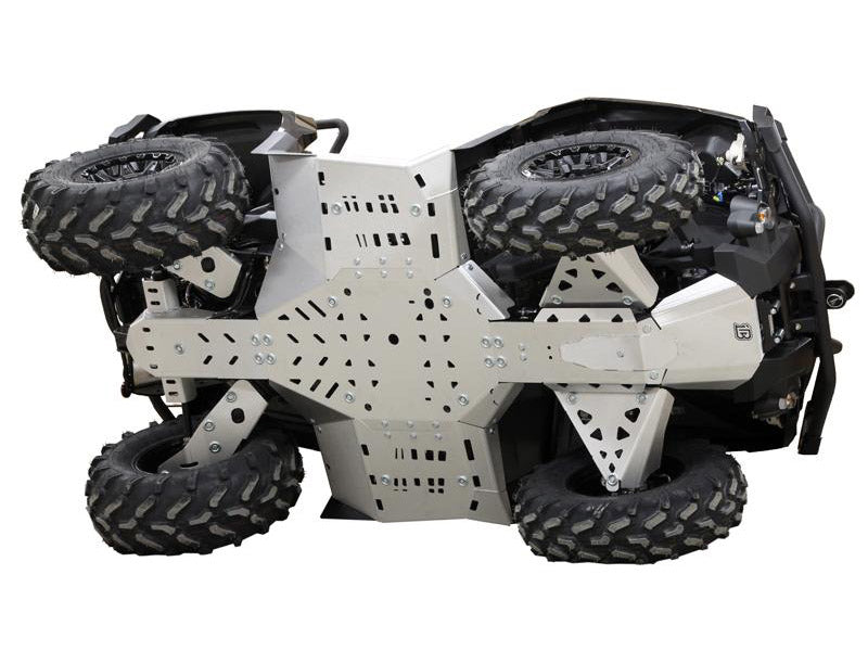 Kit plaques de protection aluminium pour quad Outlander G2 650/850/1000 MAX (2019+), Outlander G2 Pro+ 450/570 MAX, Outlander X MR 1000 (2019+) (aluminium) – protection châssis complète, robuste et durable