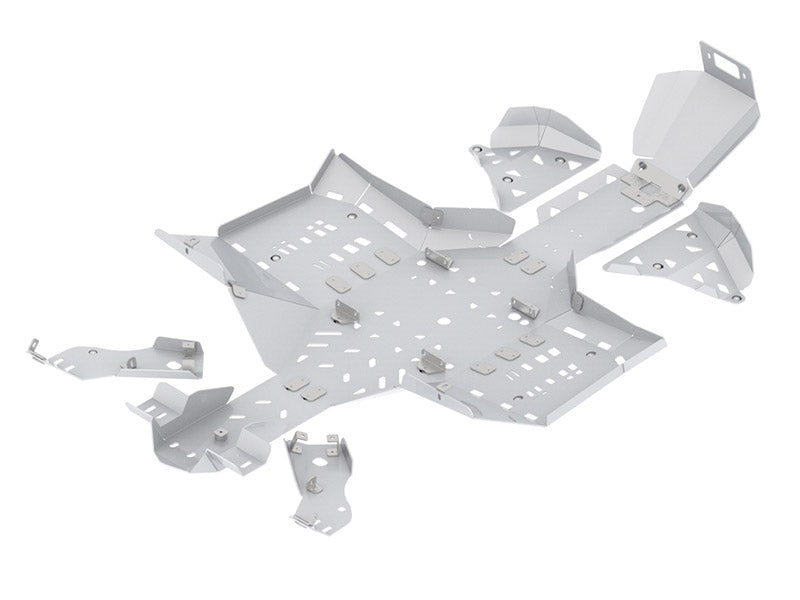 Kit plaques de protection aluminium pour quad Outlander G2 650/850/1000 MAX (2019+), Outlander G2 Pro+ 450/570 MAX, Outlander X MR 1000 (2019+) (aluminium) – protection châssis complète, robuste et durable