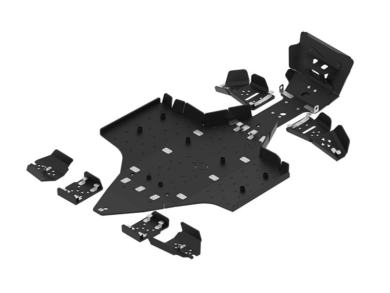 Kit plaques de protection plastique pour quad Sportsman Touring XP 1000 (2018+) (plastic) – protection châssis complète, robuste et durable