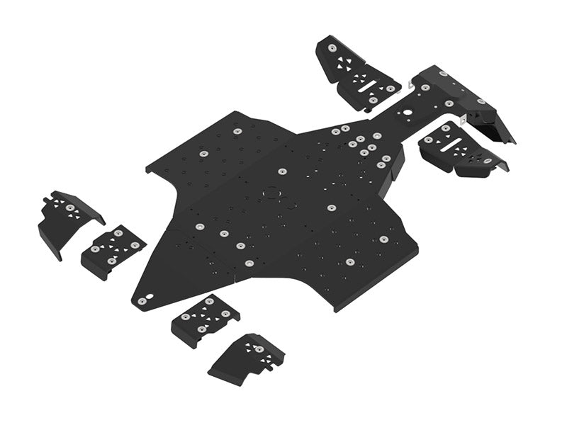 Kit plaques de protection plastique pour quad Sportsman Touring XP 1000 (2018+) (plastic) – protection châssis complète, robuste et durable