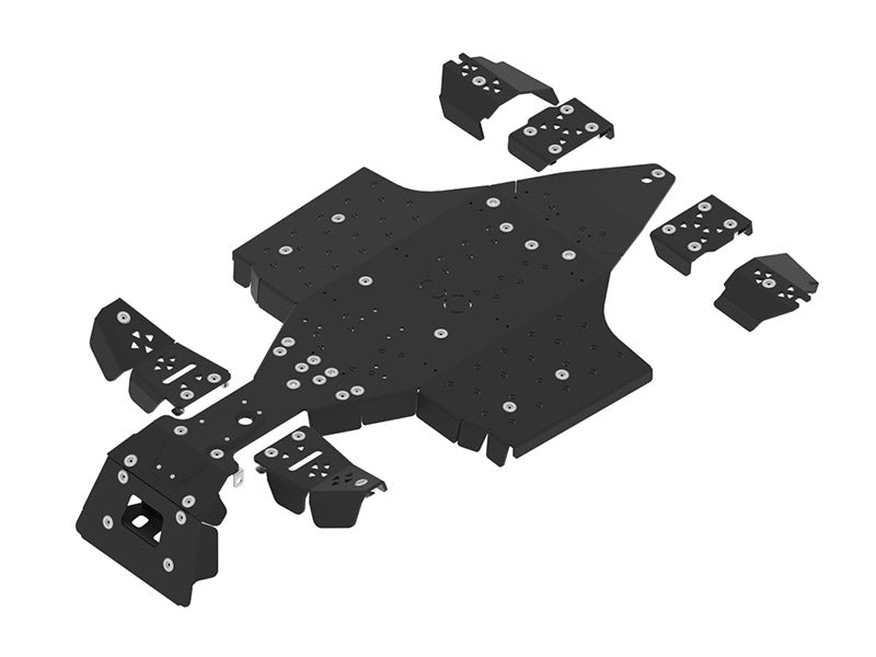 Kit plaques de protection plastique pour quad Sportsman Touring XP 1000 (2018+) (plastic) – protection châssis complète, robuste et durable
