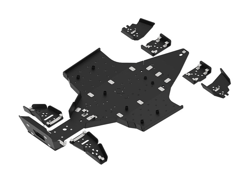 Kit plaques de protection plastique pour quad Sportsman Touring XP 1000 (2018+) (plastic) – protection châssis complète, robuste et durable