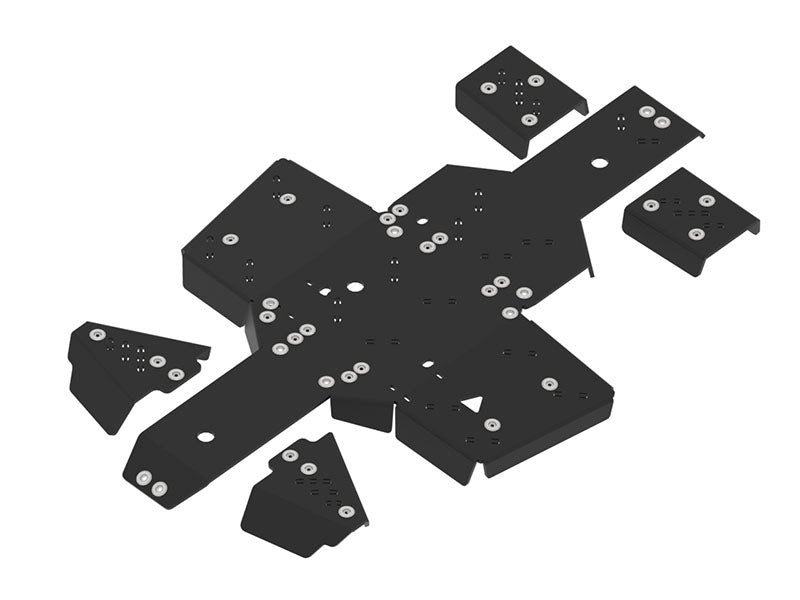 Kit plaques de protection plastique pour quad 500 (plastic) – protection châssis complète, robuste et durable