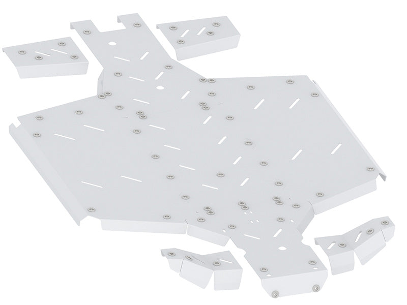 Kit plaques de protection aluminium pour quad UFORCE 1000 (-2021) (aluminium) – protection châssis complète, robuste et durable