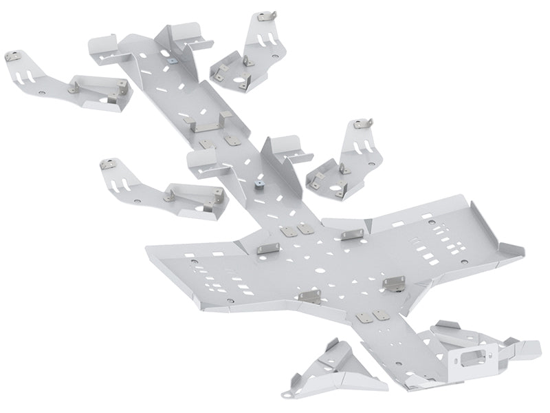 Kit plaques de protection aluminium pour quad Outlander 6x6 (2019+) (aluminium) – protection châssis complète, robuste et durable