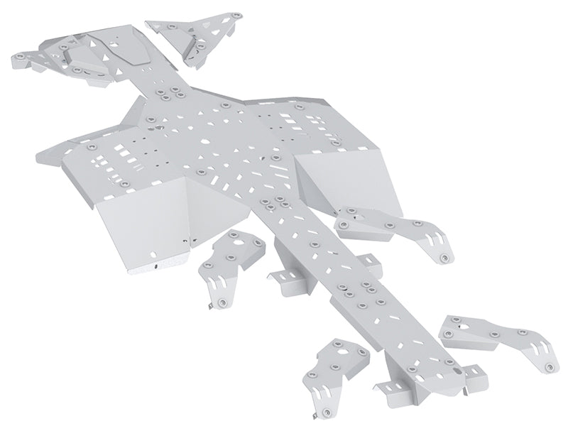 Kit plaques de protection aluminium pour quad Outlander 6x6 MAX (2019+) (2019+) – protection châssis complète, robuste et durable