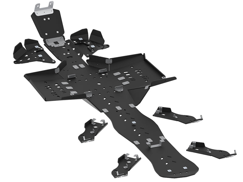 Kit plaques de protection plastique pour quad Outlander 6x6 MAX (2019+) (2019+) – protection châssis complète, robuste et durable