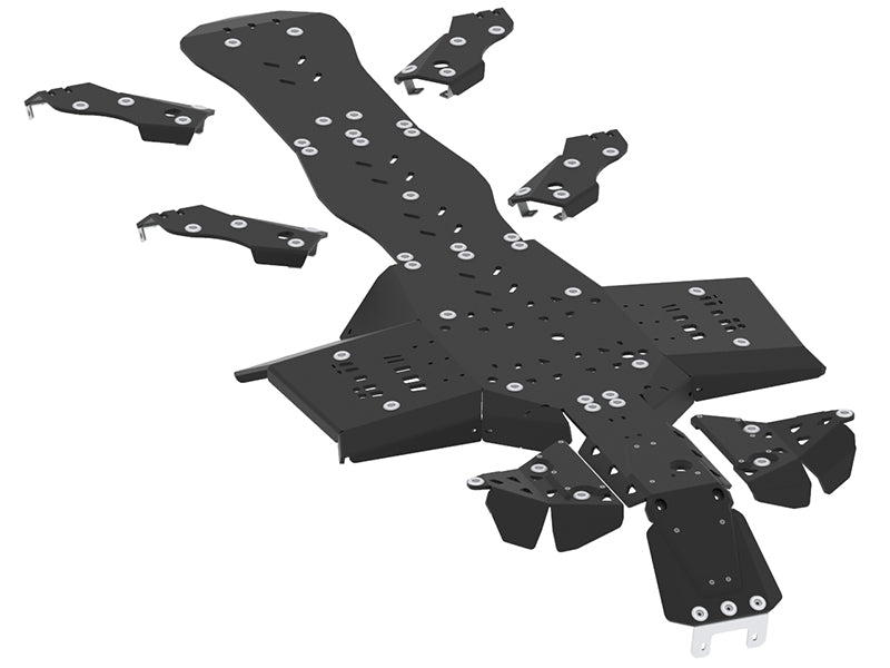 Kit plaques de protection plastique pour quad Outlander 6x6 MAX (2019+) (2019+) – protection châssis complète, robuste et durable