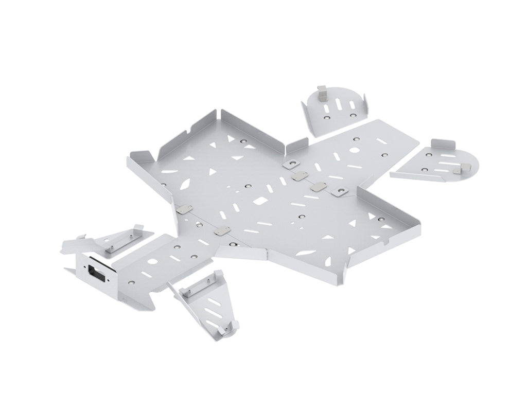 Kit plaques de protection aluminium pour quad AX600U, AX700U, AX800U (aluminium) – protection châssis complète, robuste et durable