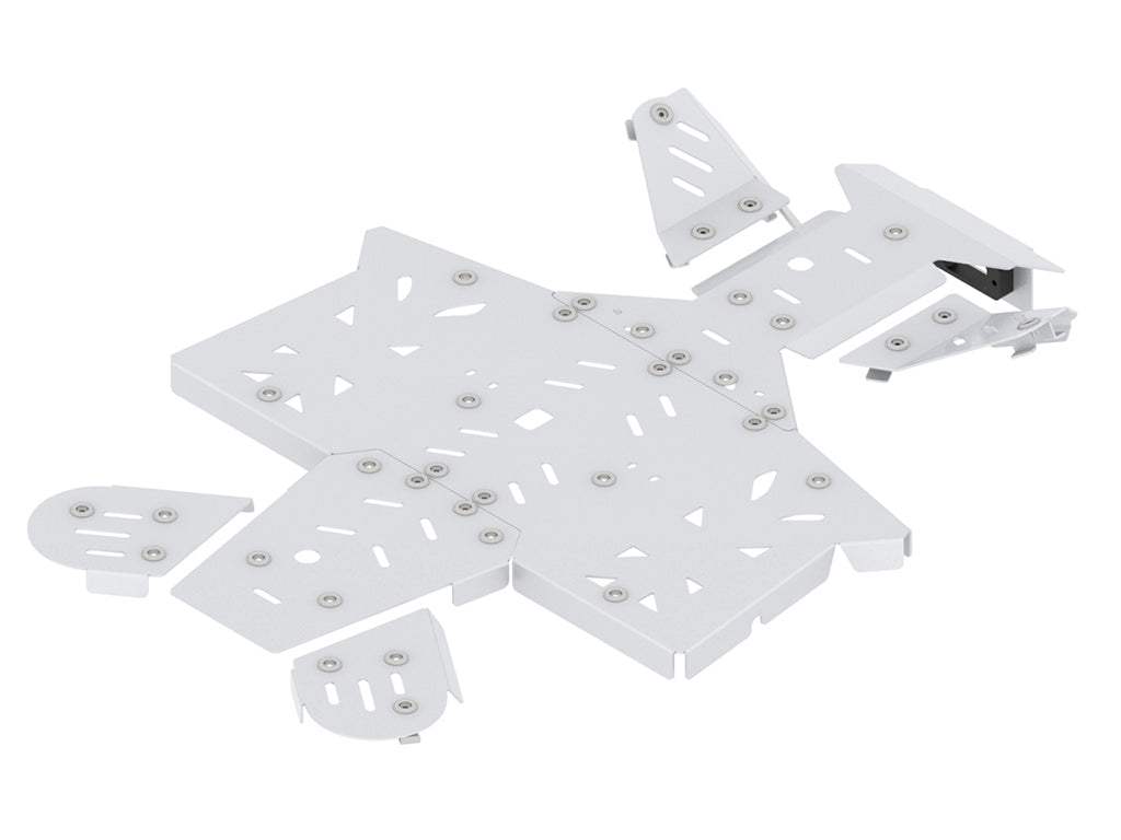 Kit plaques de protection aluminium pour quad AX600U, AX700U, AX800U (aluminium) – protection châssis complète, robuste et durable
