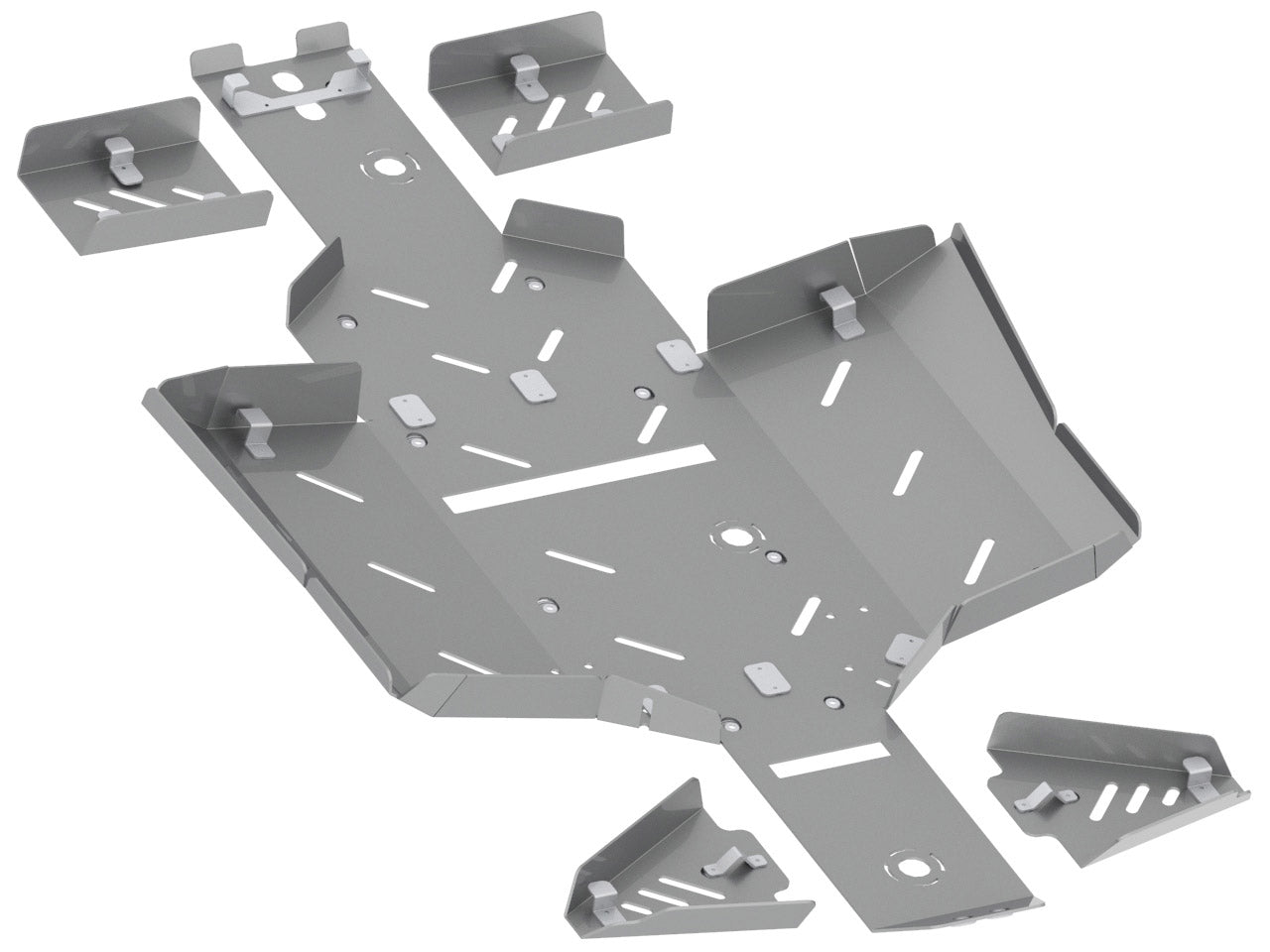 Kit plaques de protection aluminium pour quad M550L (aluminium) – protection châssis complète, robuste et durable