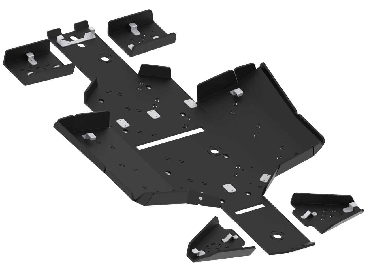 Kit plaques de protection plastique pour quad M550L (plastic) – protection châssis complète, robuste et durable