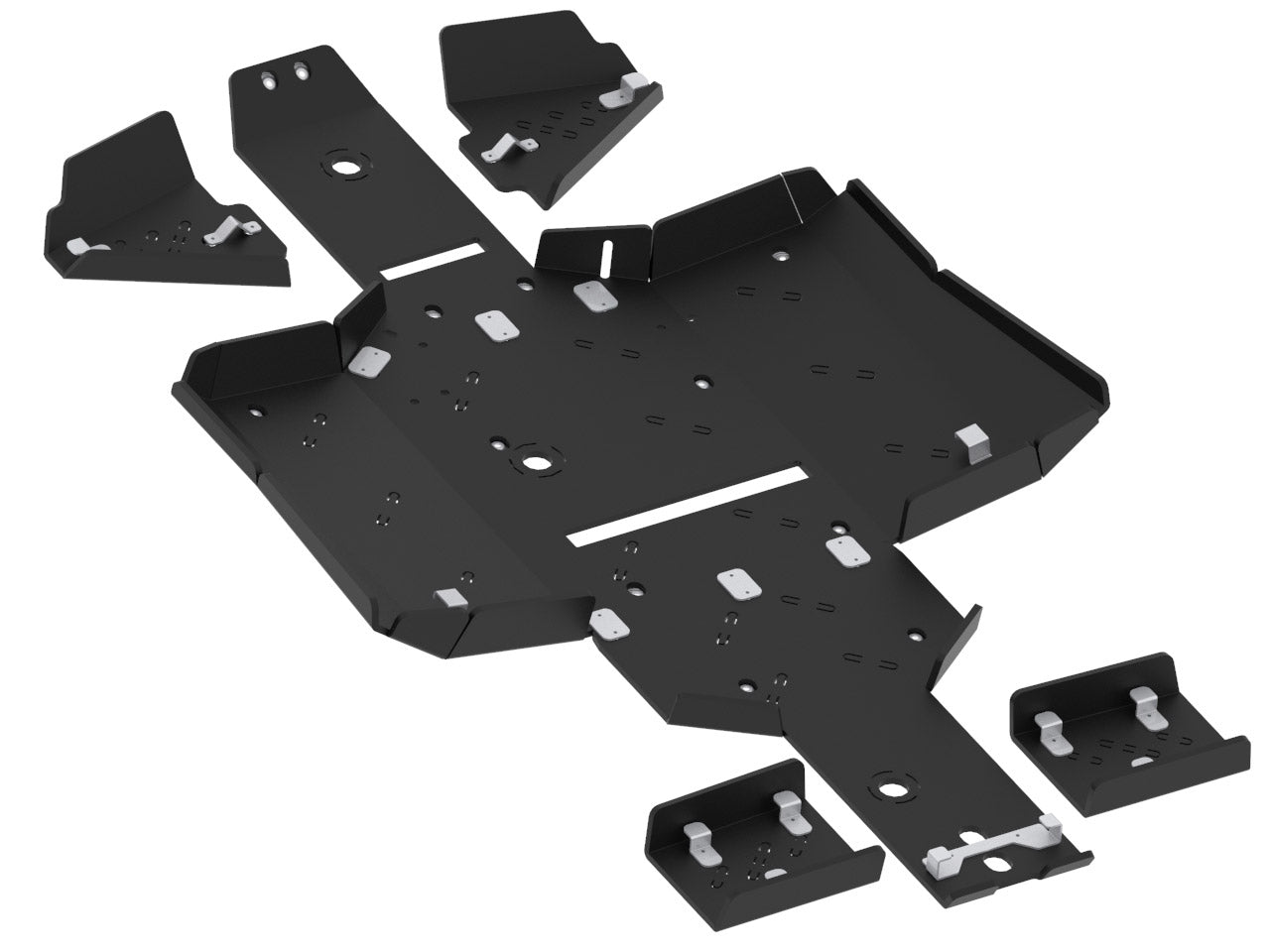 Kit plaques de protection plastique pour quad M550L (plastic) – protection châssis complète, robuste et durable