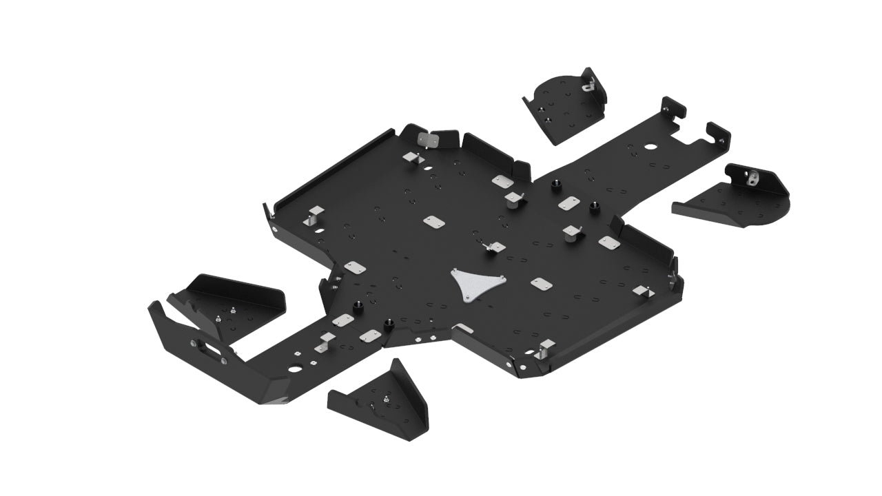 Kit plaques de protection plastique pour quad CFORCE 600 Touring (2020+), CFORCE 625 Touring (-2022) (HDPE plastic) – protection châssis complète, robuste et durable