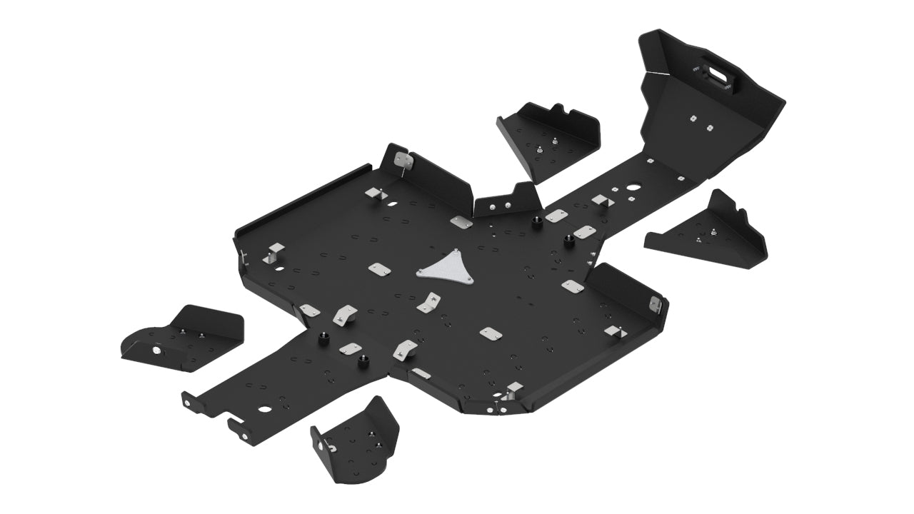 Kit plaques de protection plastique pour quad CFORCE 600 Touring (2020+), CFORCE 625 Touring (-2022) (HDPE plastic) – protection châssis complète, robuste et durable