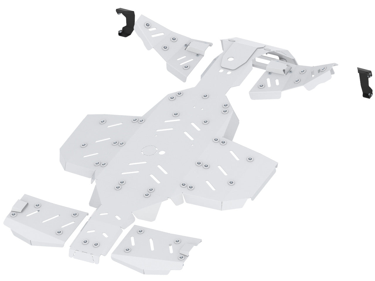 Kit plaques de protection aluminium pour quad Sportsman 1000 S (aluminium) – protection châssis complète, robuste et durable