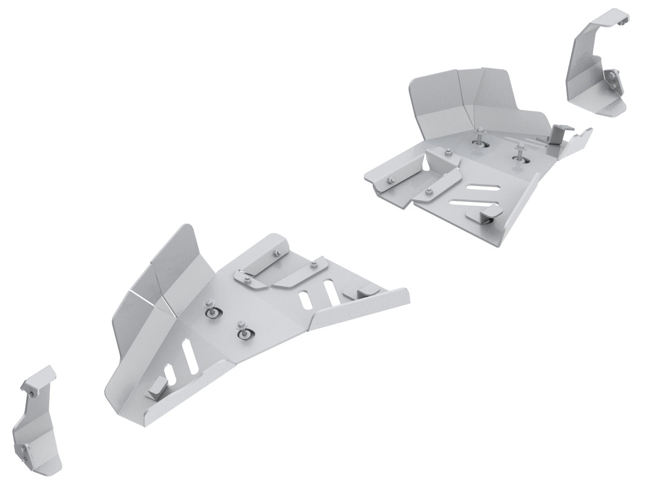 Kit plaques de protection aluminium pour quad Sportsman 1000 S (pair) – protection châssis complète, robuste et durable