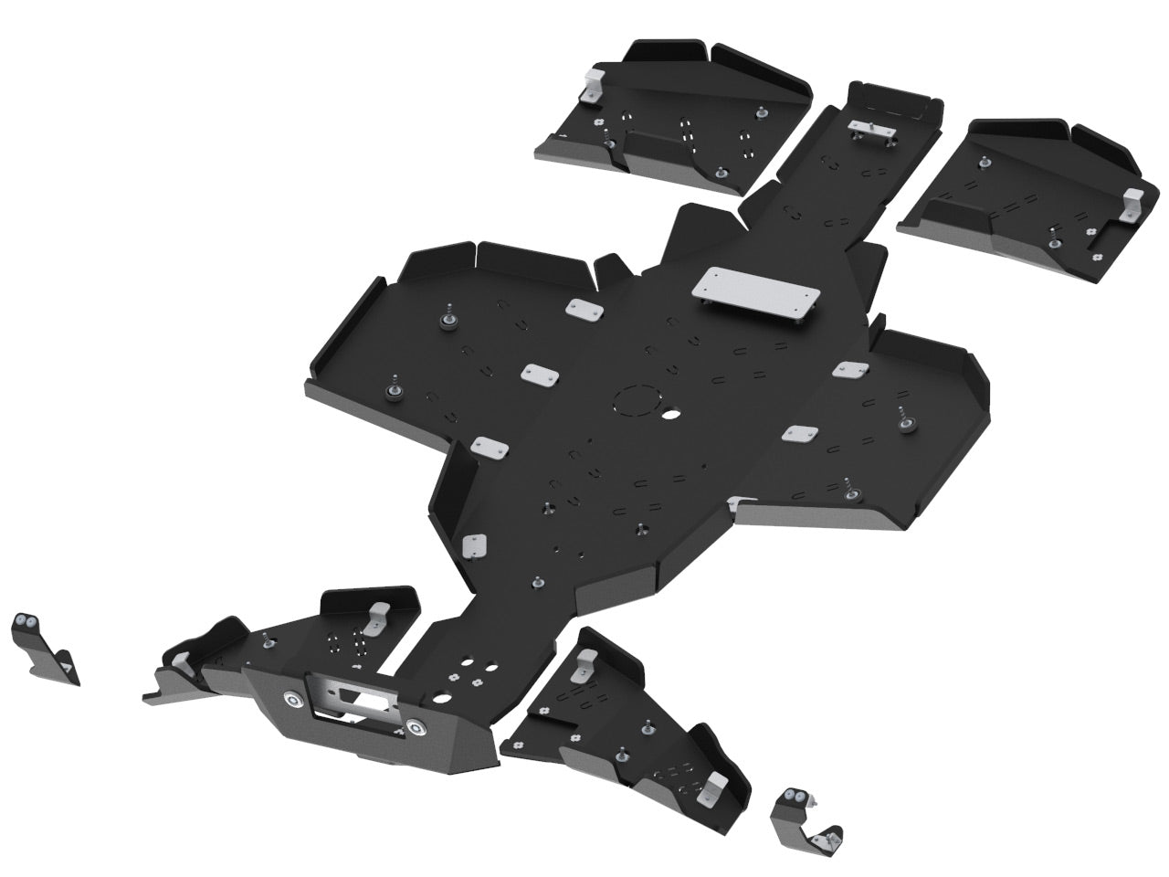Kit plaques de protection plastique pour quad Sportsman 1000 S (plastic) – protection châssis complète, robuste et durable