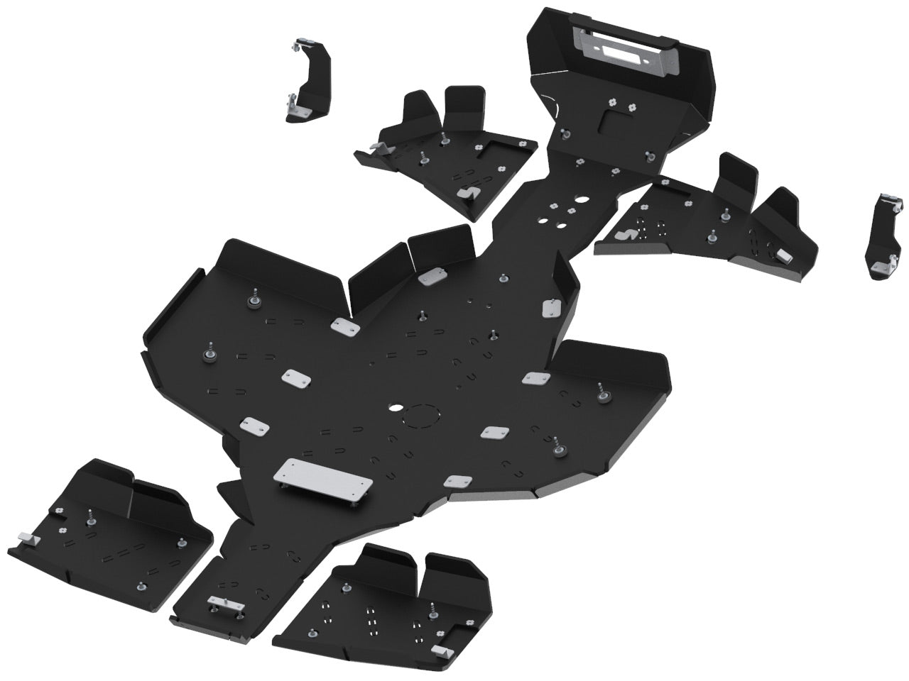 Kit plaques de protection plastique pour quad Sportsman 1000 S (plastic) – protection châssis complète, robuste et durable