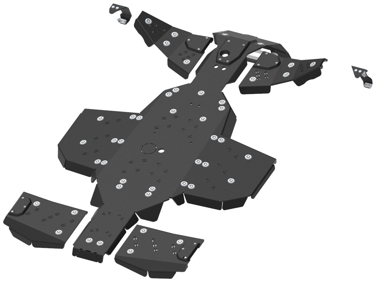 Kit plaques de protection plastique pour quad Sportsman 1000 S (plastic) – protection châssis complète, robuste et durable