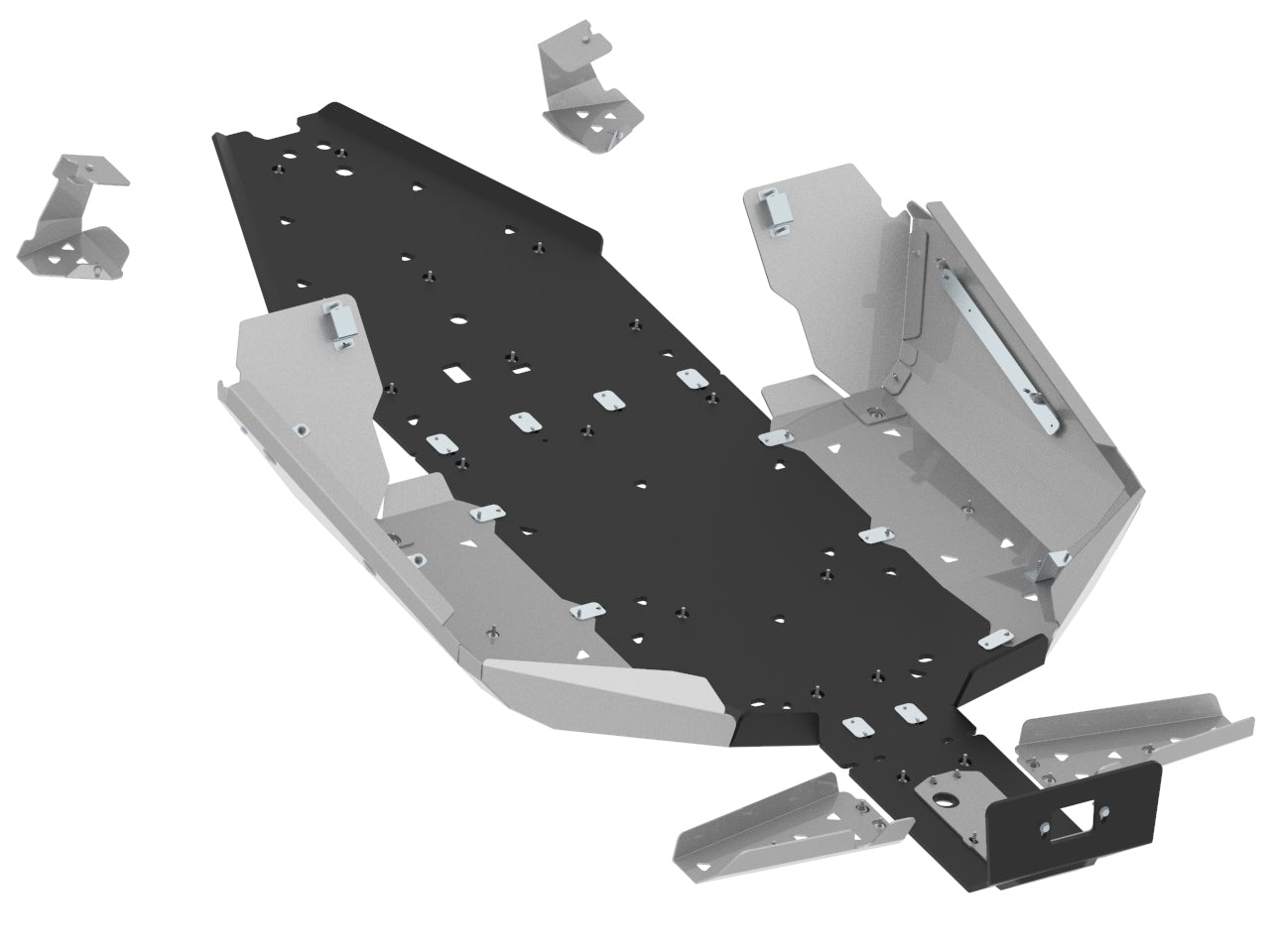 Kit plaques de protection aluminium pour quad ZFORCE 1000 Sport, ZFORCE 950 H.O. Sport (aluminium/plastic) – protection châssis complète, robuste et durable