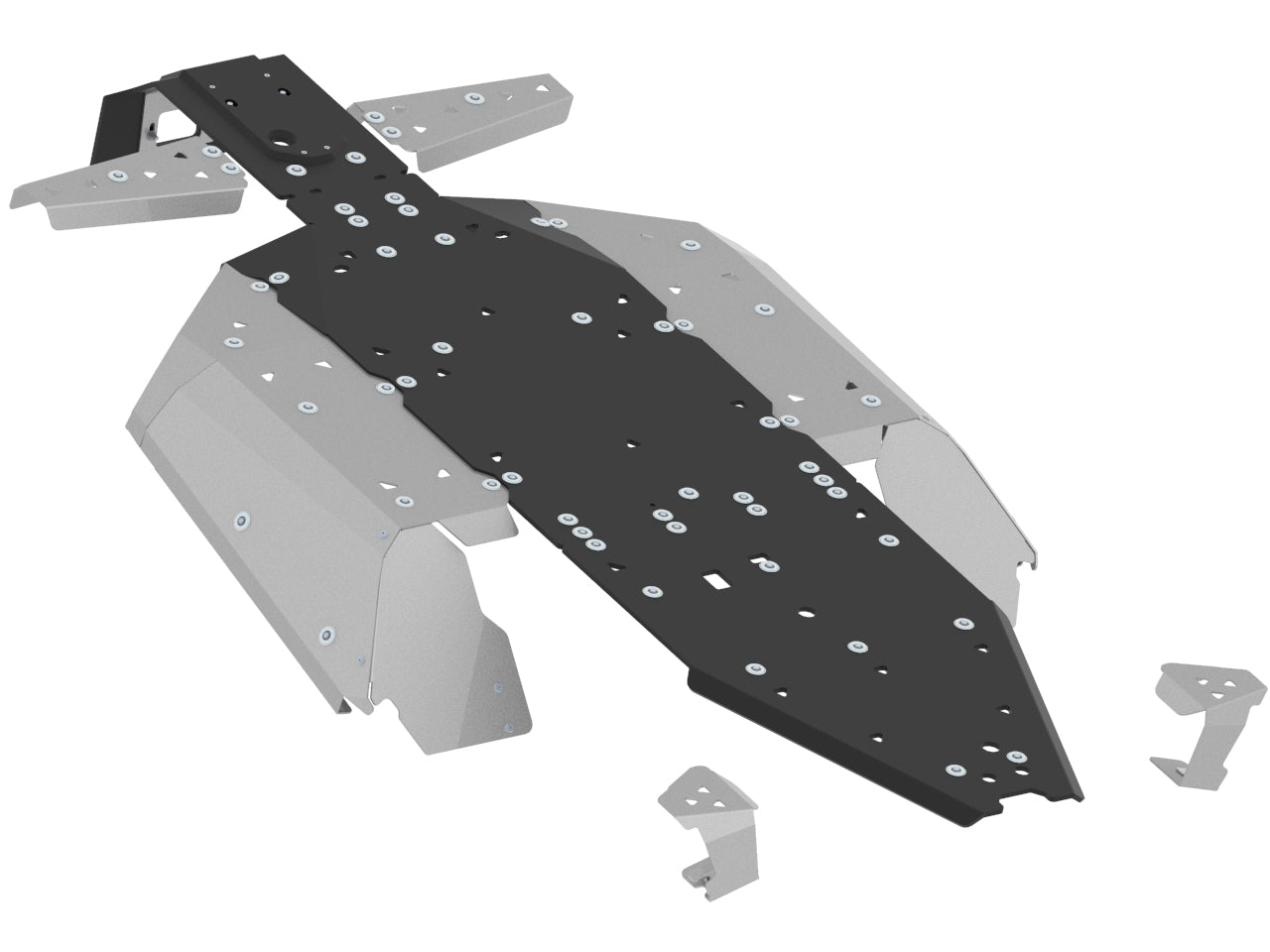 Kit plaques de protection aluminium pour quad ZFORCE 1000 Sport, ZFORCE 950 H.O. Sport (aluminium/plastic) – protection châssis complète, robuste et durable