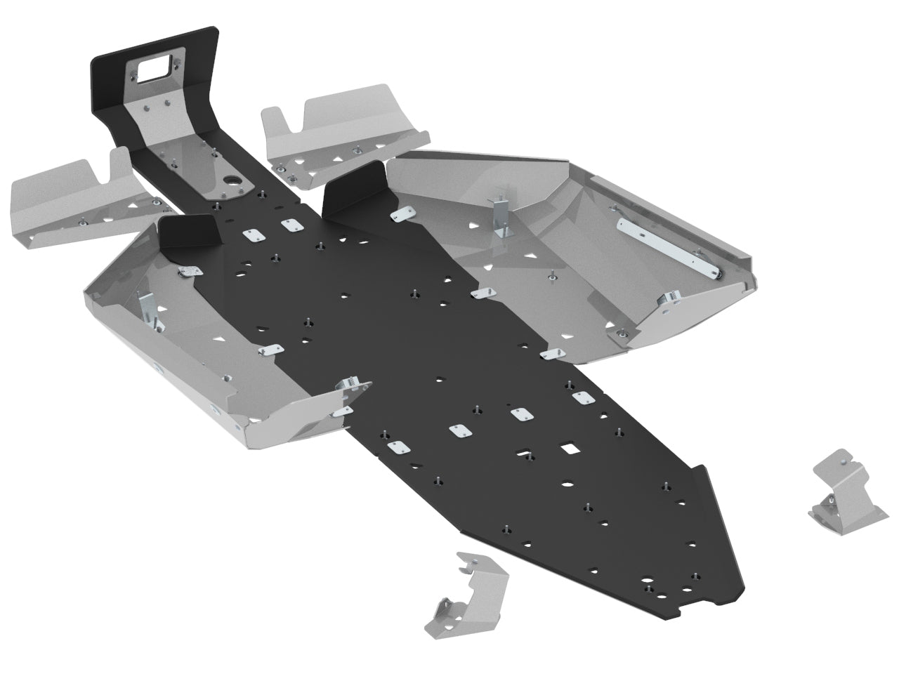 Kit plaques de protection aluminium pour quad ZFORCE 1000 Sport, ZFORCE 950 H.O. Sport (aluminium/plastic) – protection châssis complète, robuste et durable