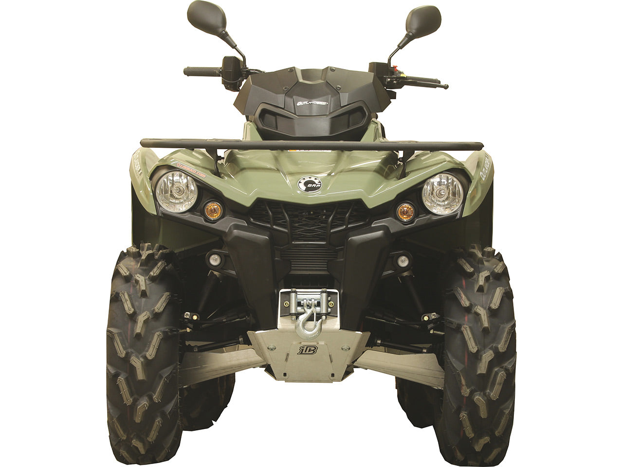 Kit plaques de protection aluminium pour quad Outlander 6x6 450 T (aluminium) – protection châssis complète, robuste et durable