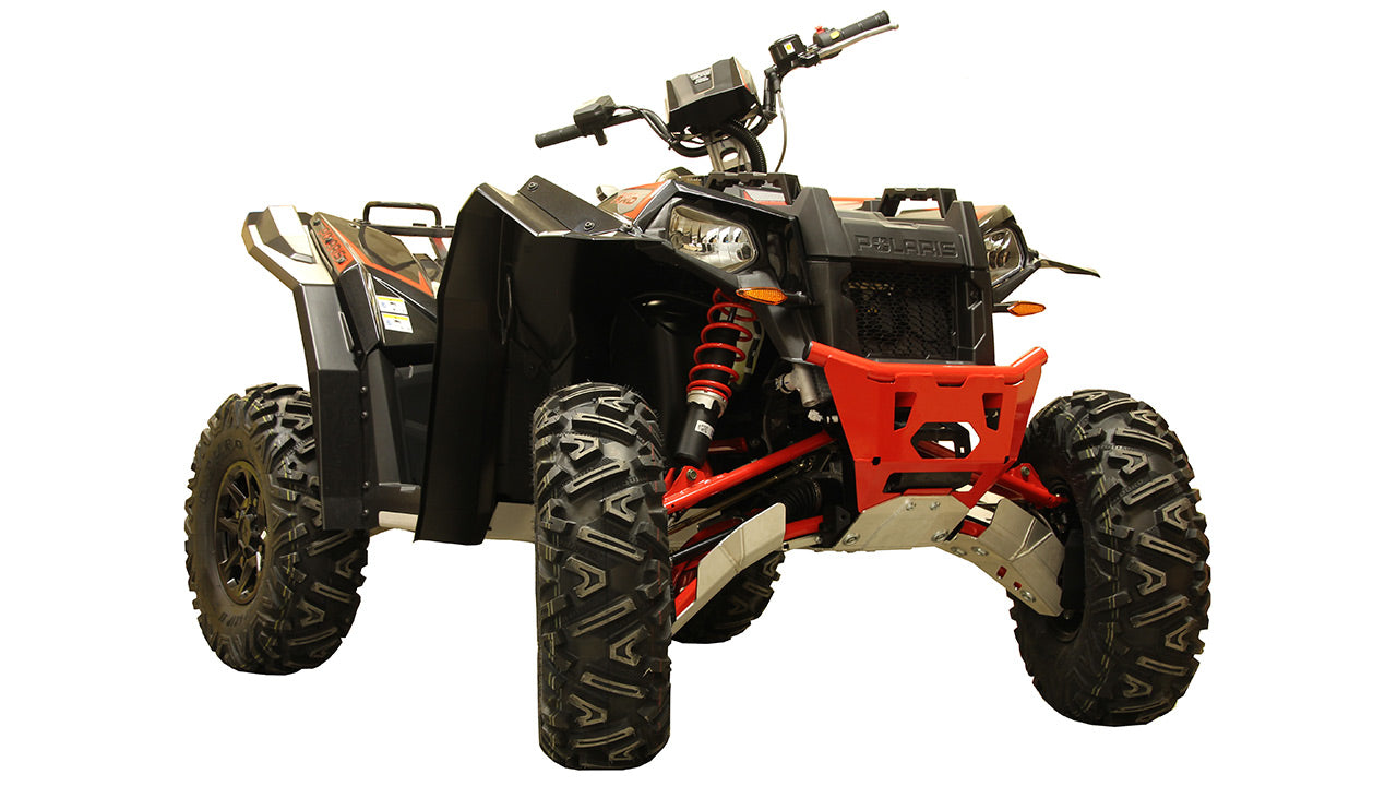 Kit plaques de protection aluminium pour quad Scrambler XP 1000 S (aluminium) – protection châssis complète, robuste et durable