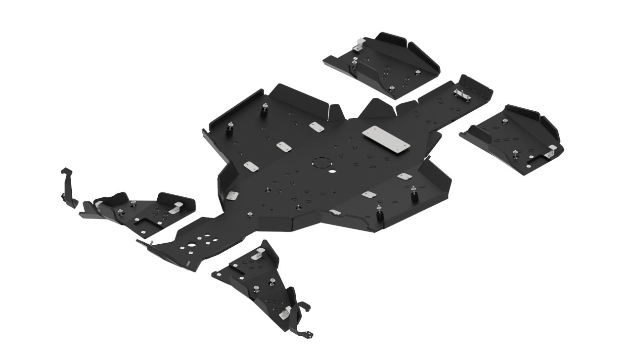 Kit plaques de protection plastique pour quad Scrambler XP 1000 S (plastic) – protection châssis complète, robuste et durable