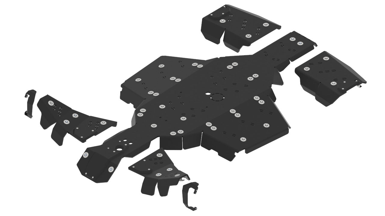 Kit plaques de protection plastique pour quad Scrambler XP 1000 S (plastic) – protection châssis complète, robuste et durable