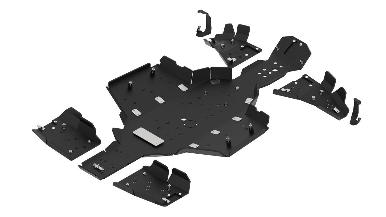 Kit plaques de protection plastique pour quad Scrambler XP 1000 S (plastic) – protection châssis complète, robuste et durable