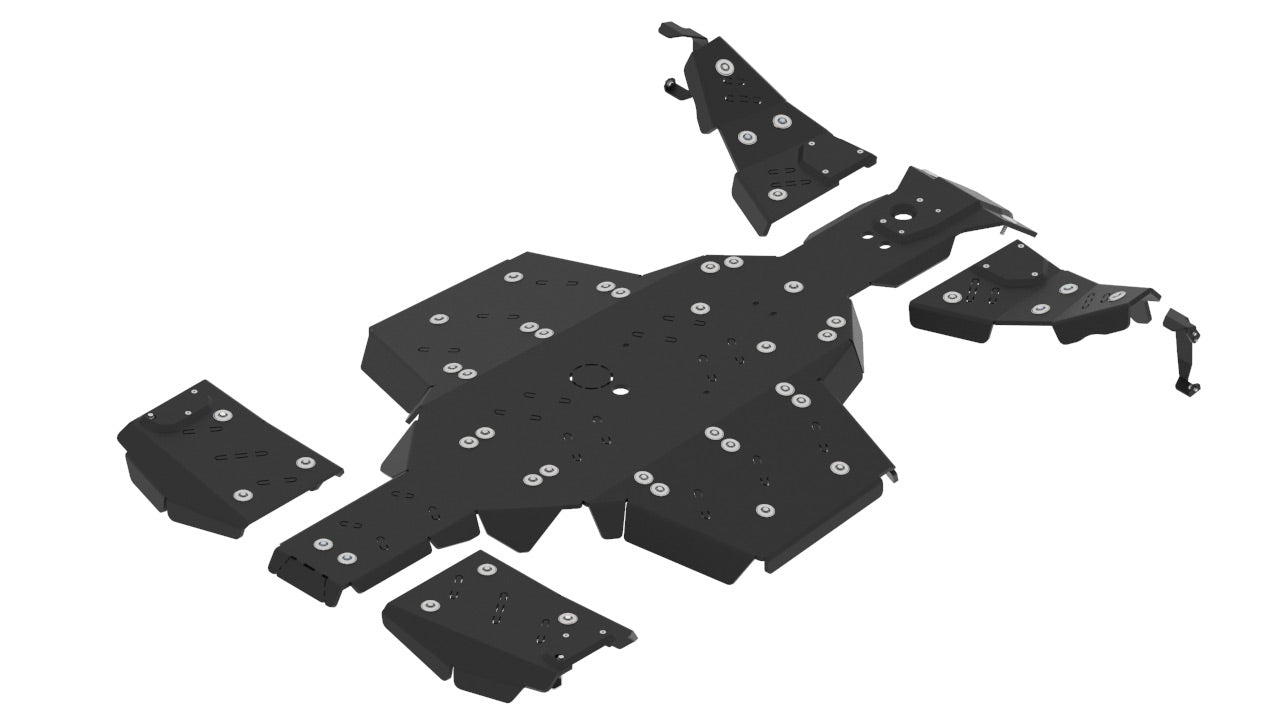Kit plaques de protection plastique pour quad Scrambler XP 1000 S (plastic) – protection châssis complète, robuste et durable