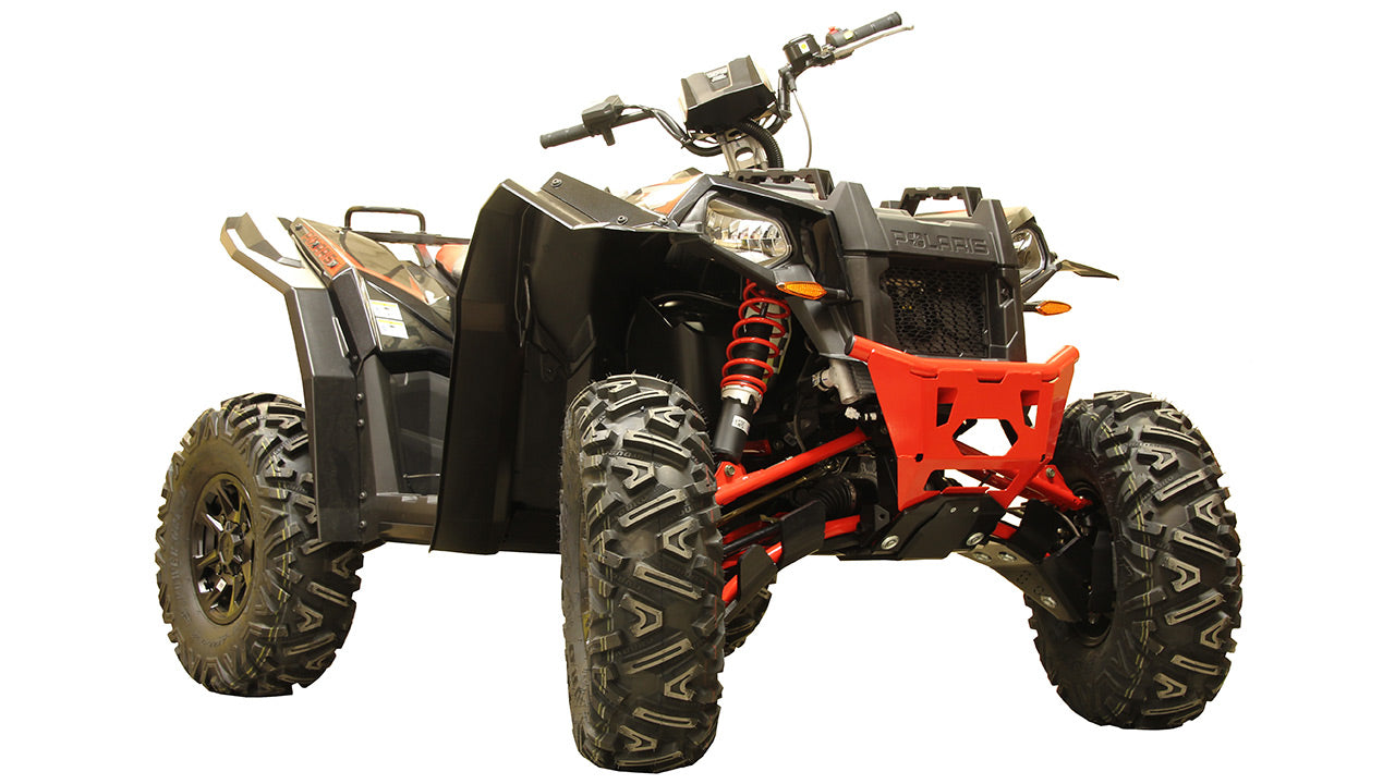 Kit plaques de protection plastique pour quad Scrambler XP 1000 S (plastic) – protection châssis complète, robuste et durable