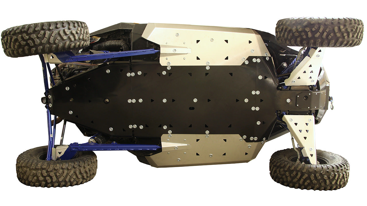 Kit plaques de protection aluminium pour quad RZR PRO XP (aluminium / plastic) – protection châssis complète, robuste et durable