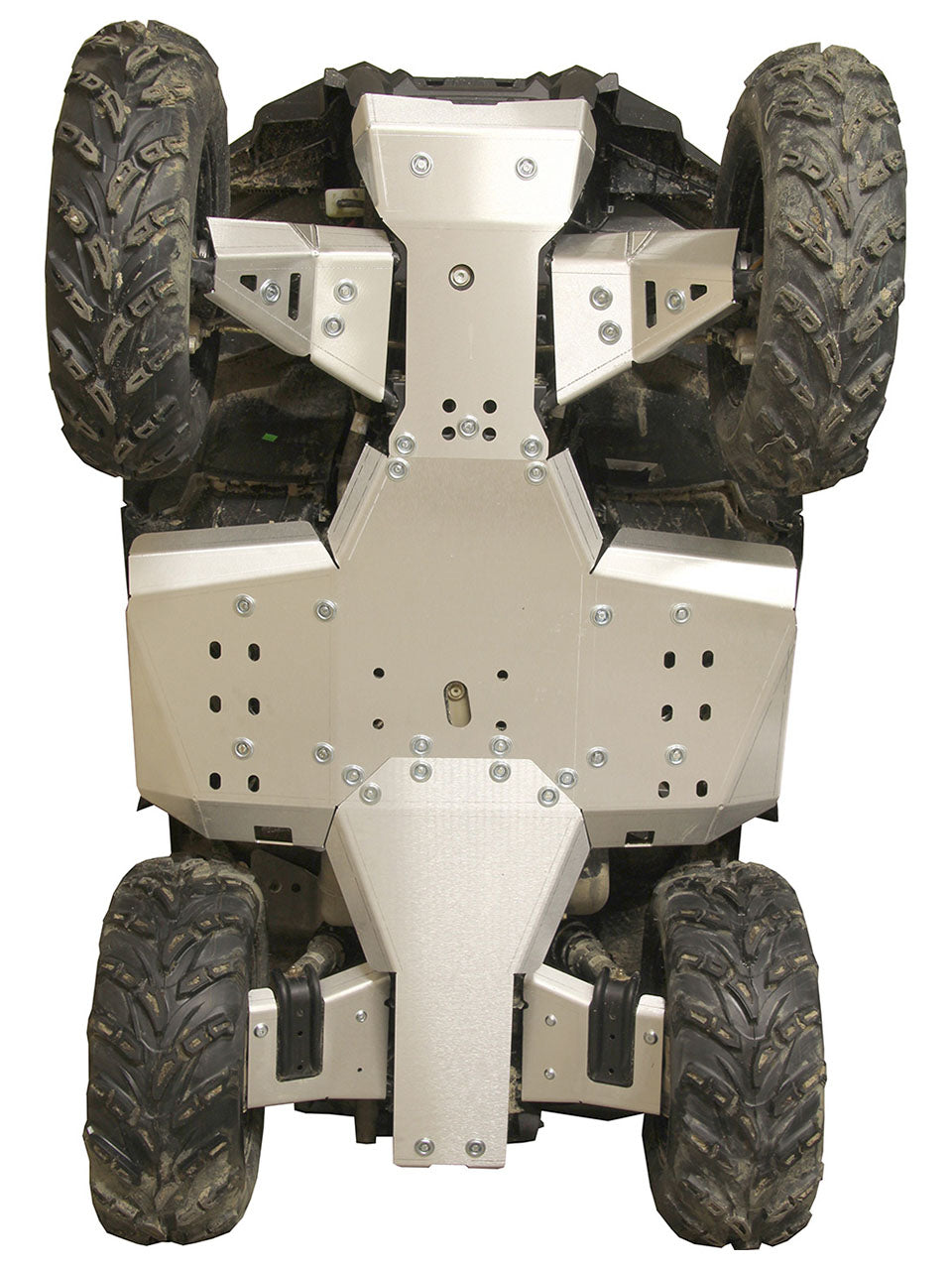 Kit plaques de protection aluminium pour quad Sportsman 570 SP (2021+) (aluminium) – protection châssis complète, robuste et durable