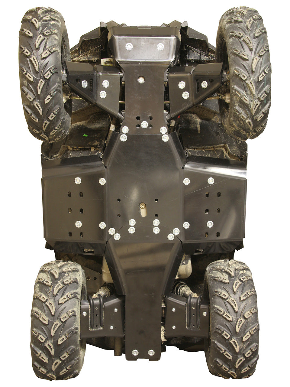 Kit plaques de protection plastique pour quad Sportsman 570 SP (2021+) (plastic) – protection châssis complète, robuste et durable