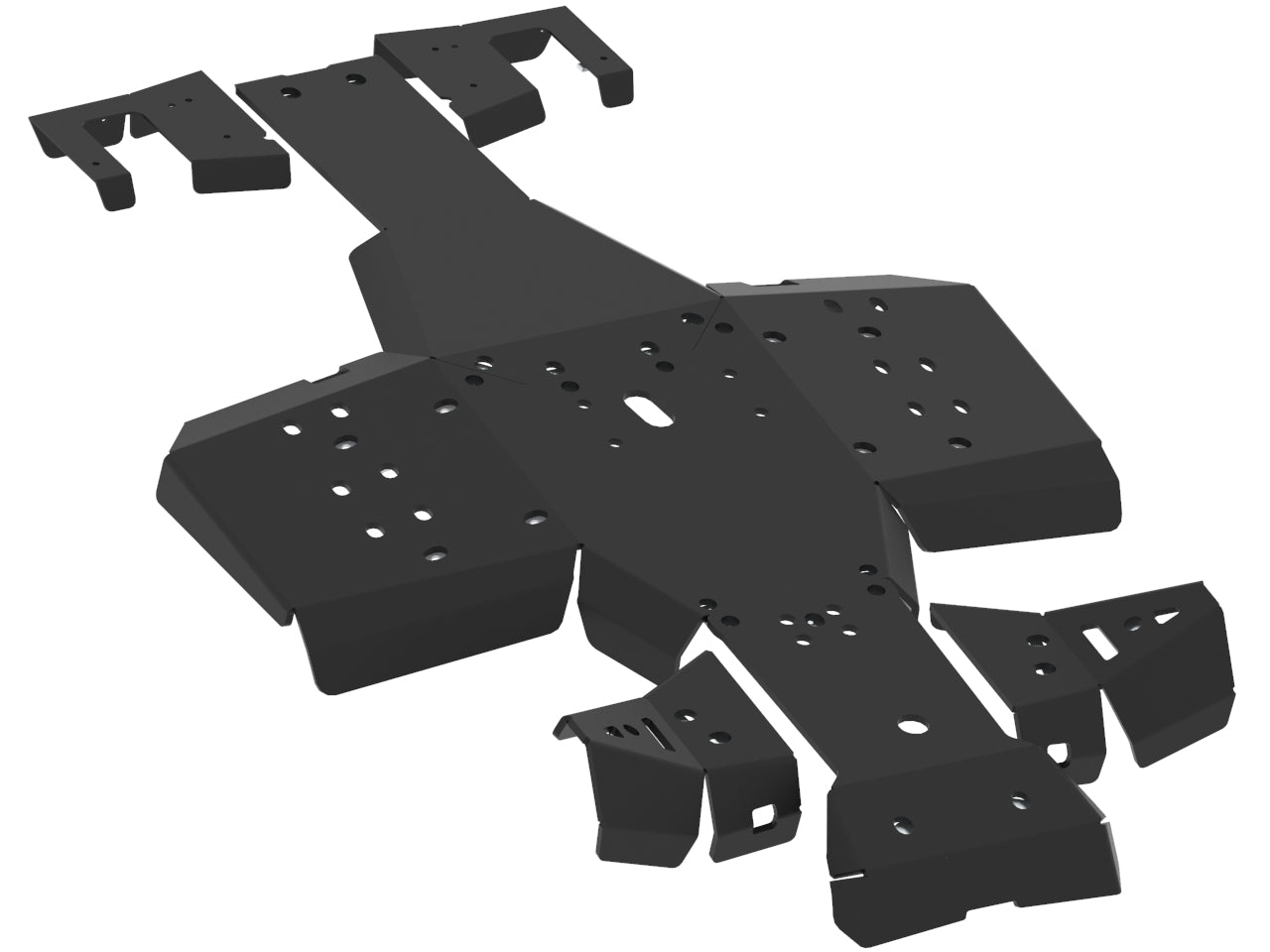 Kit plaques de protection plastique pour quad Sportsman 570 SP (2021+) (plastic) – protection châssis complète, robuste et durable